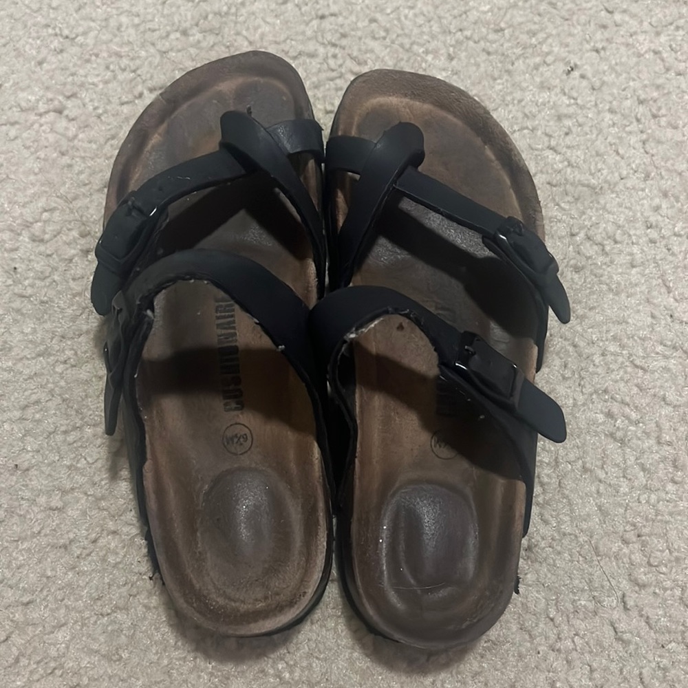 HEAVILY worn sandals!